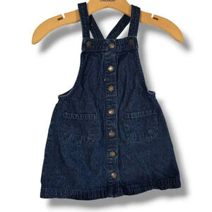Cynthia Rowley girls blue wash button front denim skort - 4t